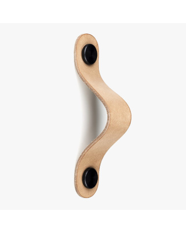 Maniglia per mobile in pelle naturale - maniglia design