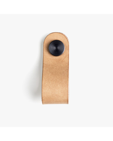 Pomolo per mobile in pelle naturale