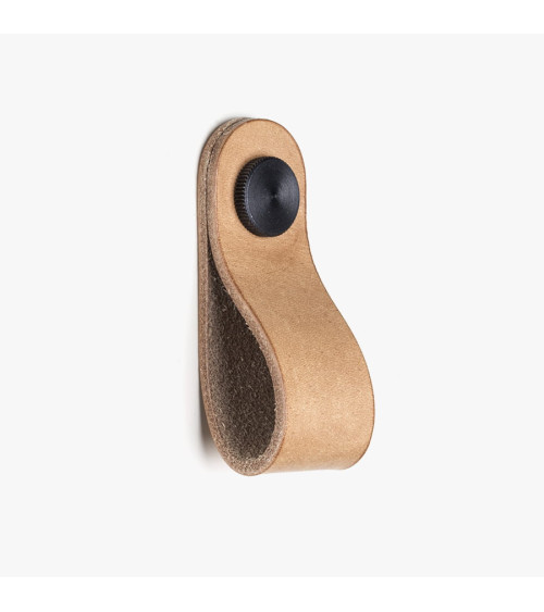 Pomolo per mobile in pelle naturale