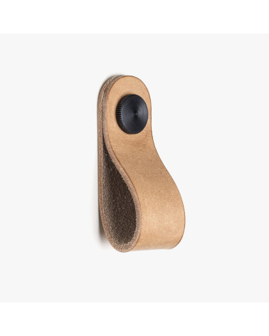 Pomolo per mobile in pelle naturale