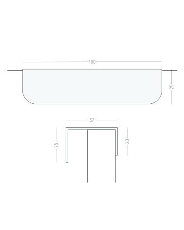 Maniglia per mobile in ottone EDIT EDGE con legenda
