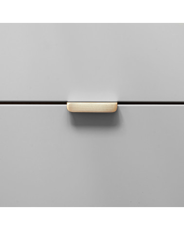 Maniglia per mobile in ottone ELSE EDGE maniglia design posata orizzontalmente