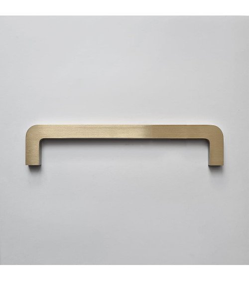 Maniglia per mobile in ottone spazzolato ISA design