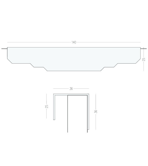 Maniglia per mobile in ottone KARLA LACK maniglia design