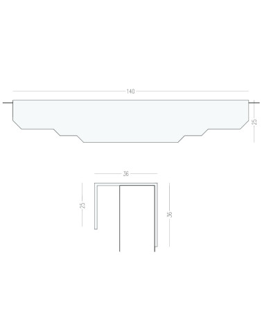 Maniglia per mobile in ottone KARLA LACK con legenda