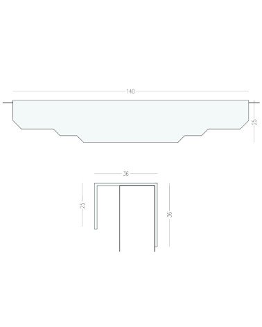 Maniglia per mobile in ottone KARLA BLACK con legenda