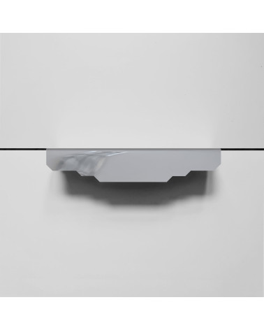 Maniglia per mobile in cromo lucido KARLA CR maniglia design vista frontale