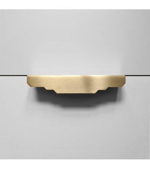 Maniglia per mobile in ottone spazzolato Karla Edge maniglia per camera da letto