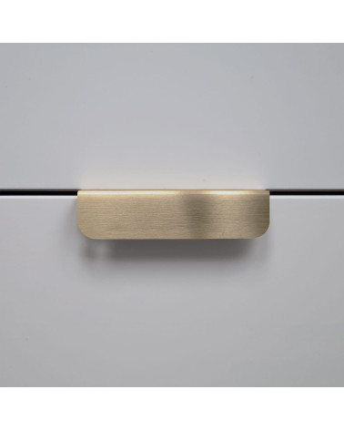 Maniglia per mobile oro opaco EDIT EDGE maniglia design vista frontale
