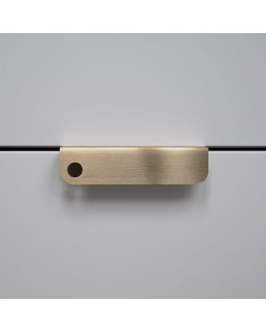 Maniglia per mobile in ottone verniciato EDIT Edge maniglia design vista frontale