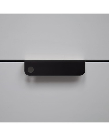 Maniglia per mobile industriale EDIT O BLACK maniglia design vista frontale