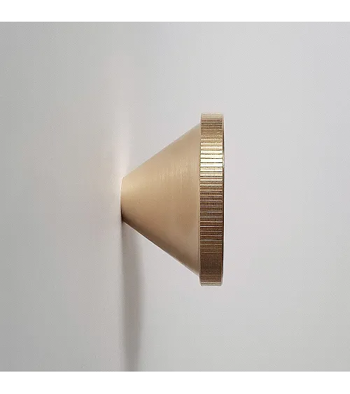 Appendiabiti da parete ottone cono - maniglia design