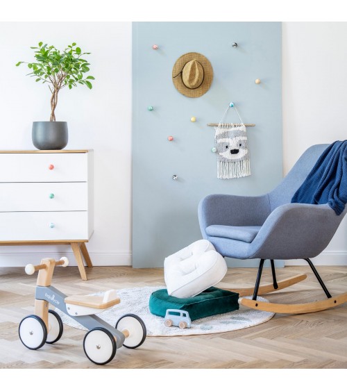 Pomello per mobile in legno di Faggio Rosa -  maniglia design