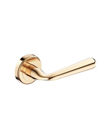 Maniglia per porta oro lucido HANDY maniglia design leggermente inclinata