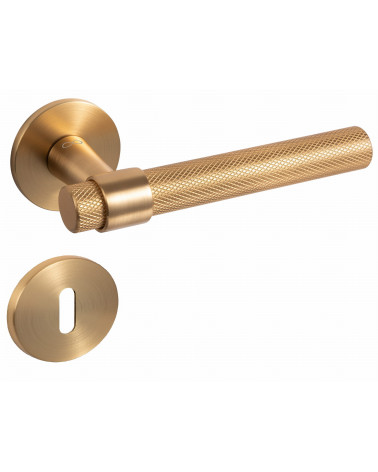 Maniglia per porta texturizzata GHOST maniglia design con rosetta a chiave L