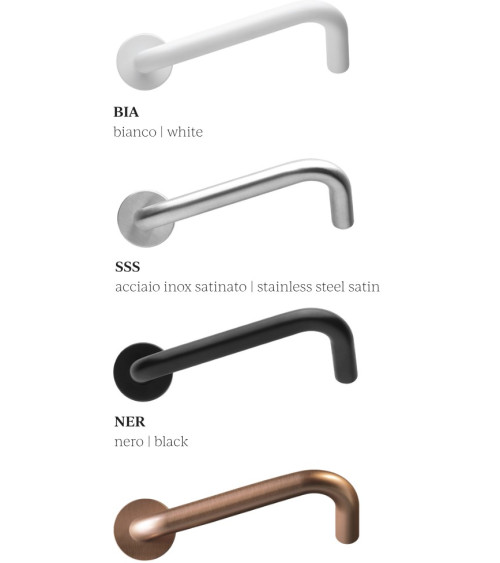 Maniglie per Porte PMR di Alta Gamma in Inox Spazzolato - modello NoHand - maniglia design