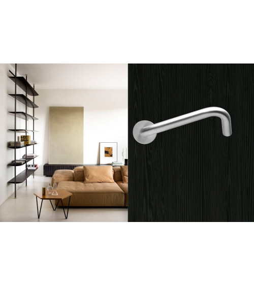 Maniglie per Porte PMR di Alta Gamma in Inox Spazzolato - modello NoHand - maniglia design