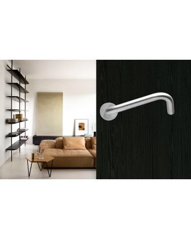 Maniglie per Porte PMR di Alta Gamma in Inox Spazzolato - modello NoHand - maniglia design