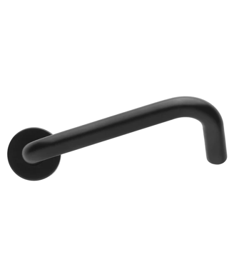 Maniglie per Porte PMR di Alta Gamma in Inox Italiano di colore Nero - modello NoHand - maniglia design