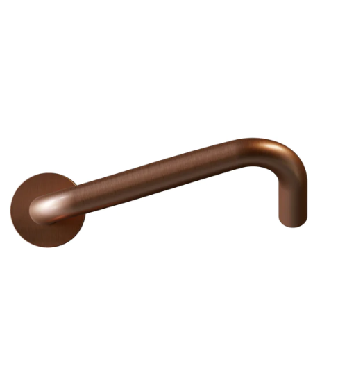 Maniglie per Porte PMR in Inox, modello NoHand con Finitura Ramata - Made in Italy - maniglia design