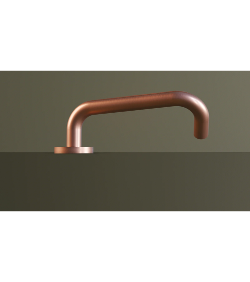 Maniglie per Porte PMR in Inox, modello NoHand con Finitura Ramata - Made in Italy - maniglia design