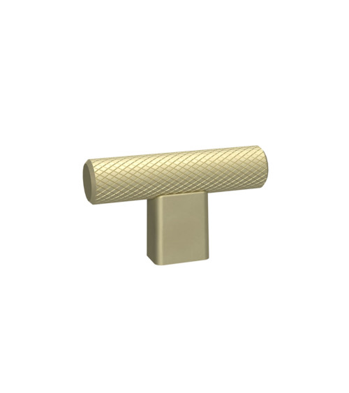 Pomolo per mobile oro opaco MONDO a T maniglia design