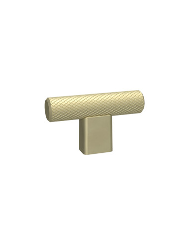 Pomolo per mobile oro opaco MONDO a T maniglia design