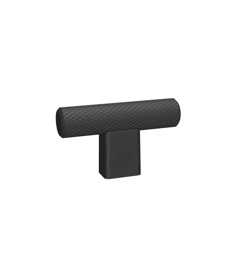 Pomolo per mobile nero MONDO a T maniglia design
