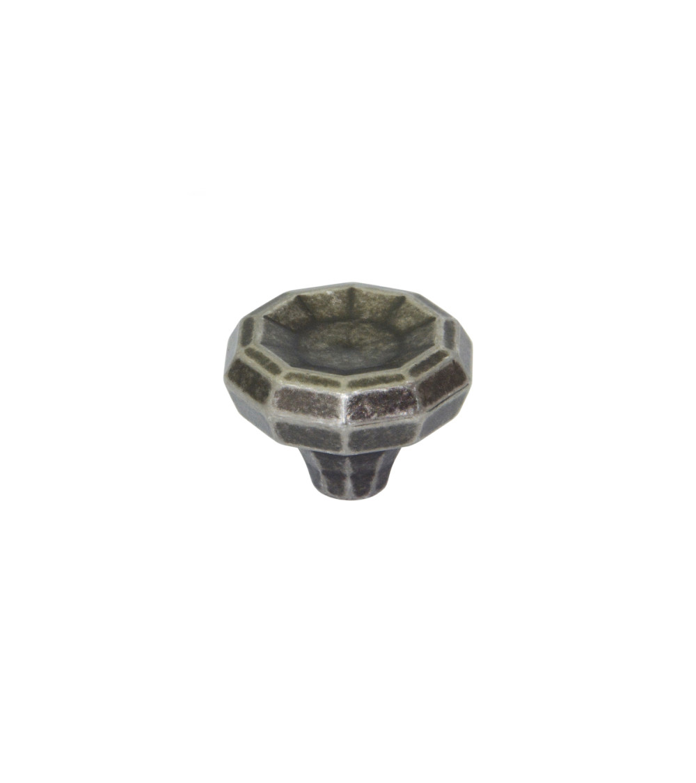 Pomello per mobile argento antico CAMPANA maniglia design