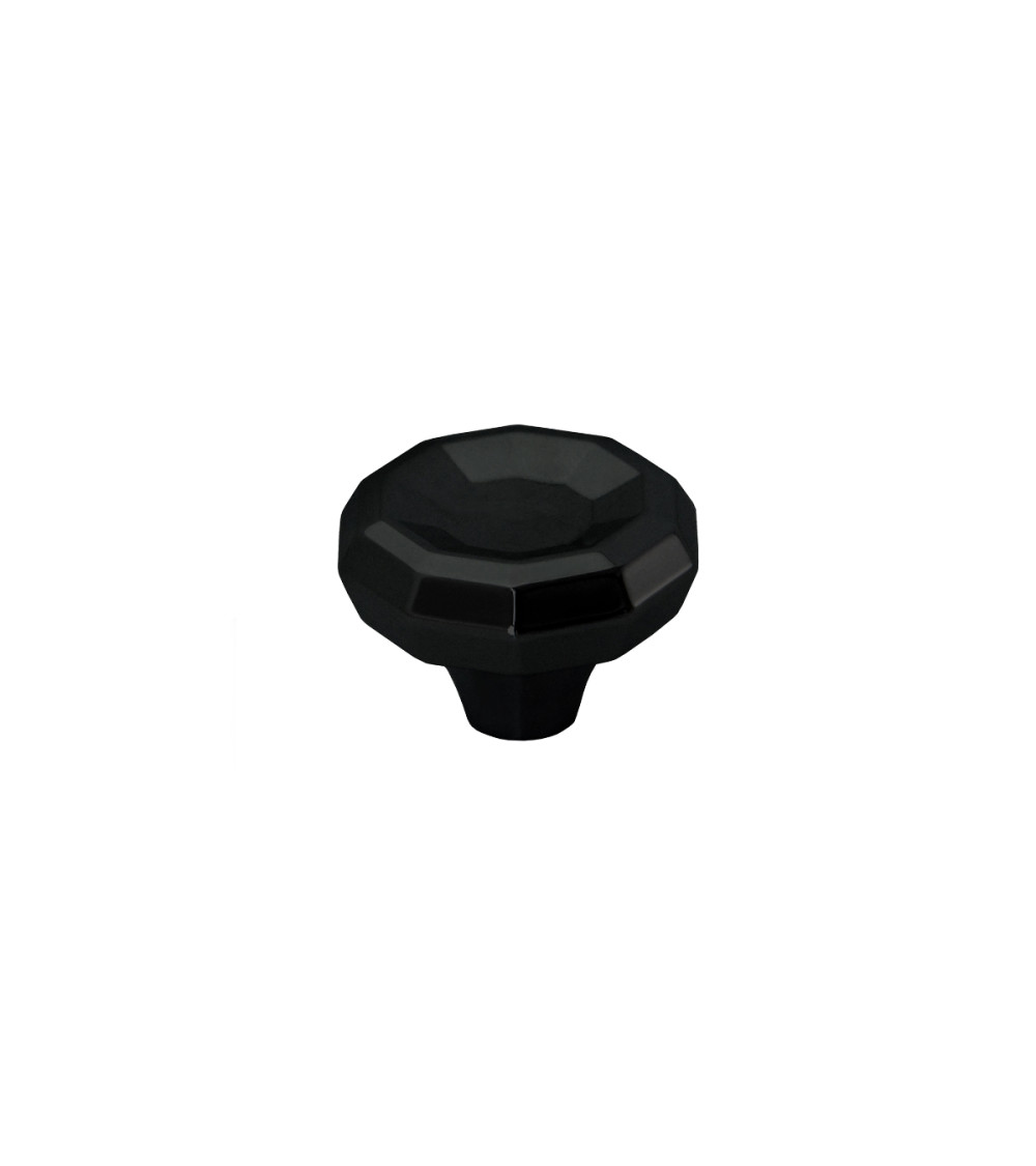 Pomello per mobile nero lucido CAMPANA maniglia design