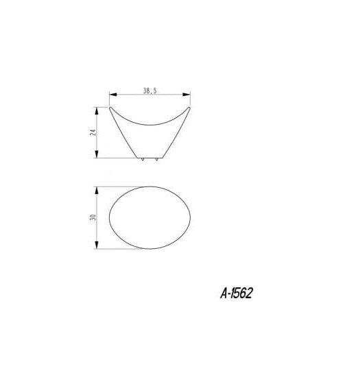 Pomolo per mobile argento antico DIUNA maniglia design