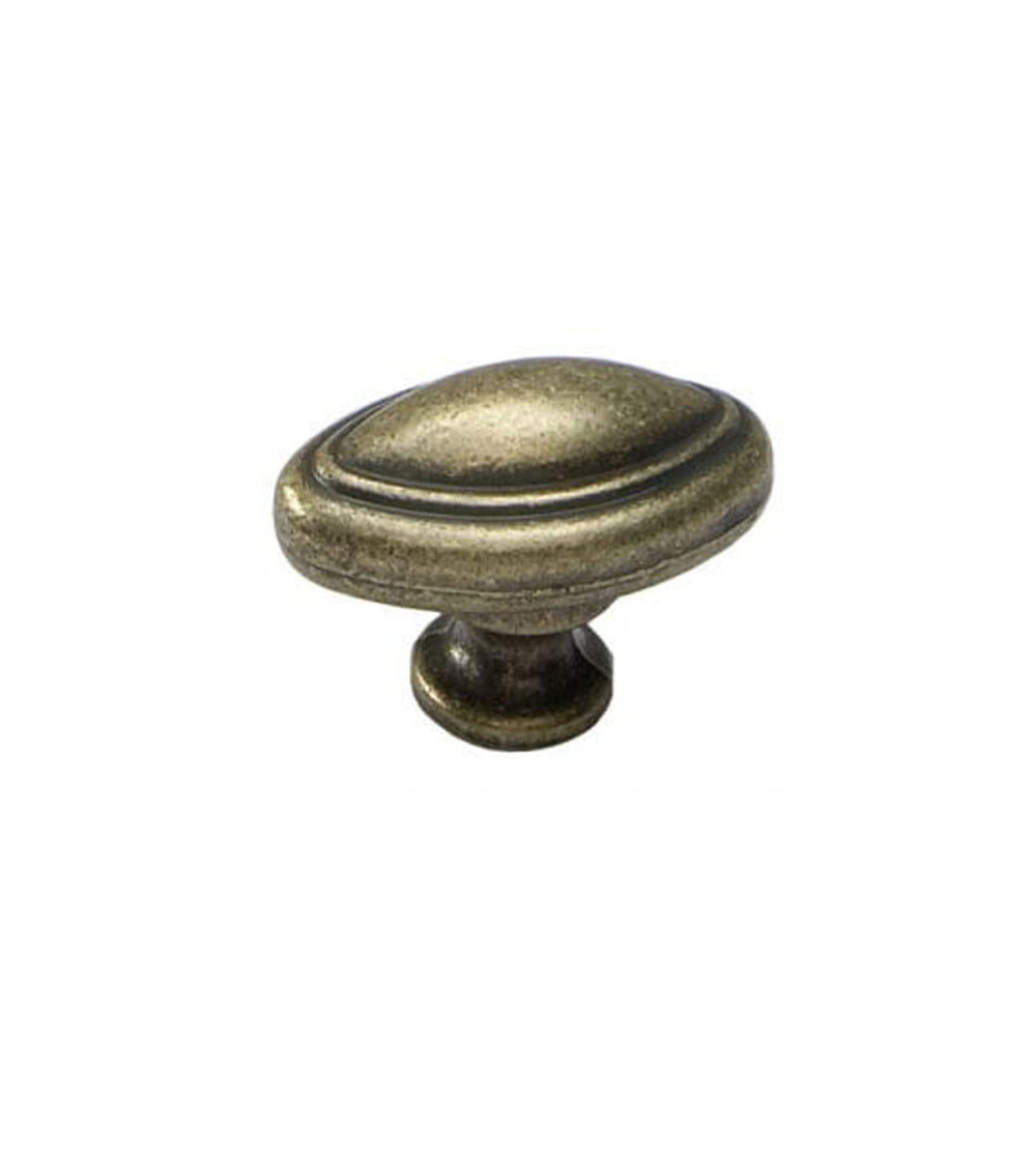 Pomello per mobile patinato su ottone DEMETER maniglia design