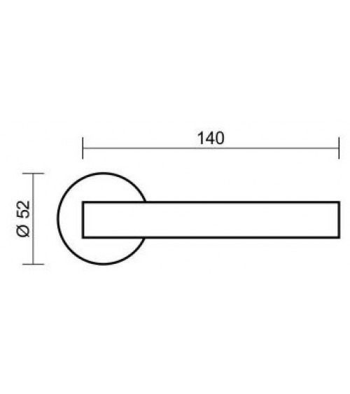 Maniglia per porta moderna RADIUS design