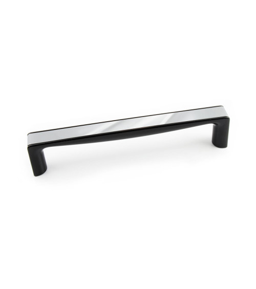 Maniglia per mobile cromo brillante/nero brillante TWIX maniglia design