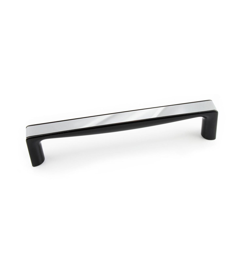 Maniglia per mobile cromo brillante/nero brillante TWIX maniglia design