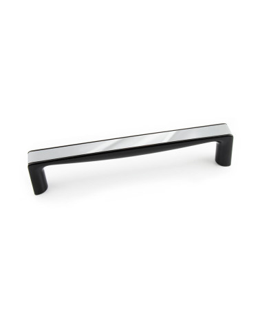 Maniglia per mobile cromo brillante/nero brillante TWIX maniglia design
