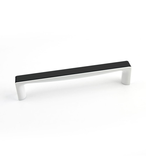 Maniglia per mobile nero brillante/bianco brillante TWIX maniglia design