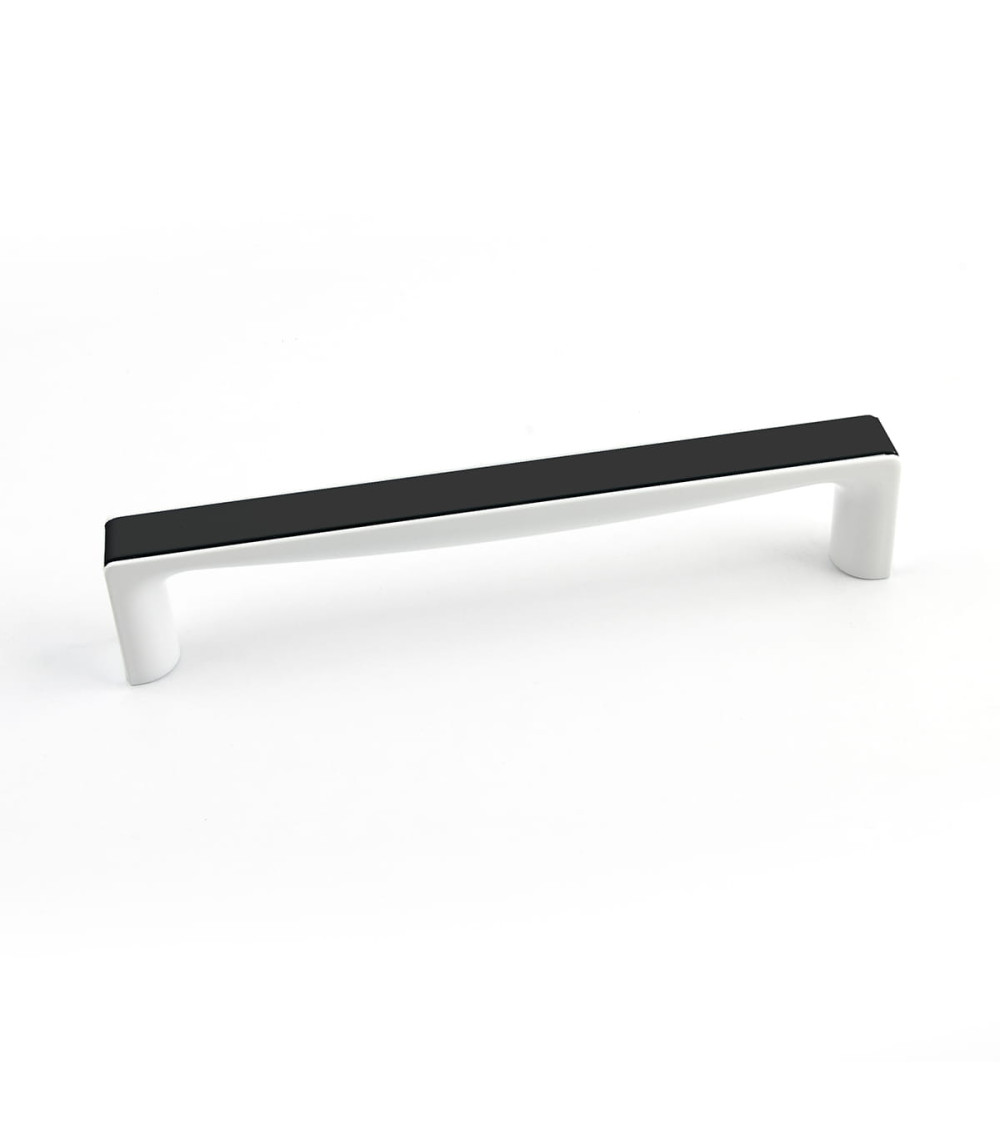 Maniglia per mobile nero brillante/bianco brillante TWIX maniglia design
