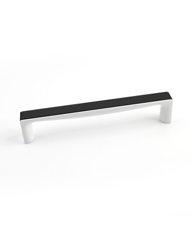 Maniglia per mobile nero brillante/bianco brillante TWIX maniglia design