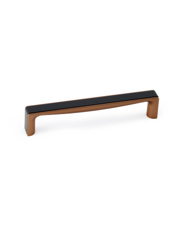 Maniglia per mobile nero brillante/rame TWIX maniglia design