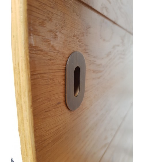 Rosetta per porta VERUM slim, con chiave per camera - maniglia design