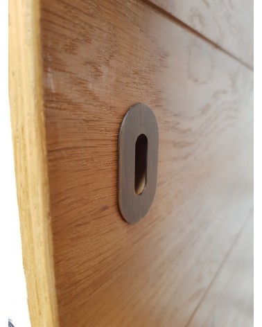 Rosetta per porta VERUM slim, con chiave da camera - maniglia design