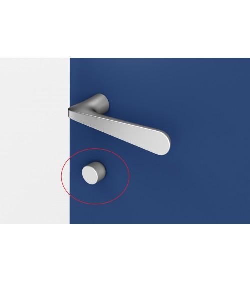 Rosetta per porta VERUM per WC (modello Punto) - maniglia design