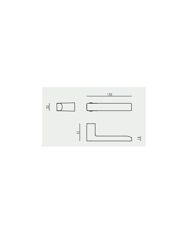 Maniglia per porta VERUM Baar, minimalismo estremo - maniglia di design