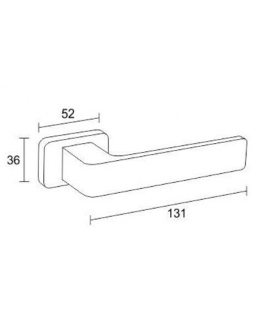 Maniglia per porta moderna BRAVO con dimensioni