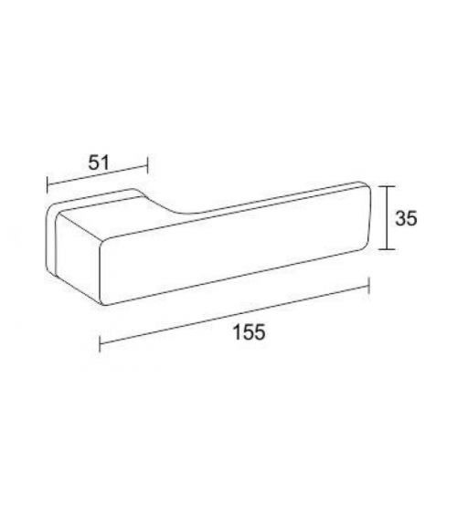 Maniglia per porta moderna Cube design
