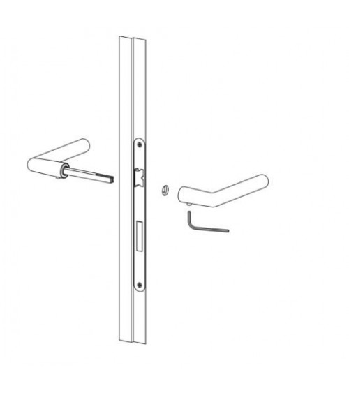 Maniglia per porte VERUM Wind, design di alta gamma - maniglia design