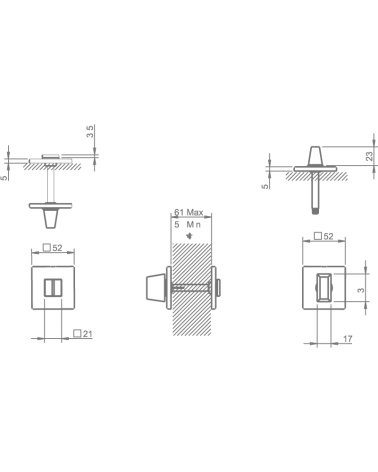 Rosetta TUPAI 4040 Q 5S WC - ferramenta design