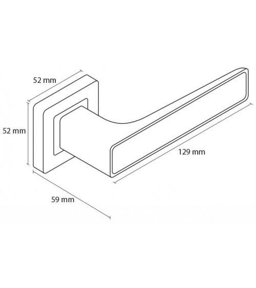 Maniglia per porta effetto legno - maniglia Déco - maniglia design