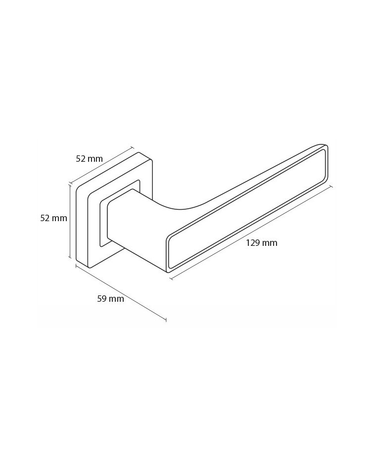 Maniglia per porta effetto legno - maniglia Déco - maniglia design